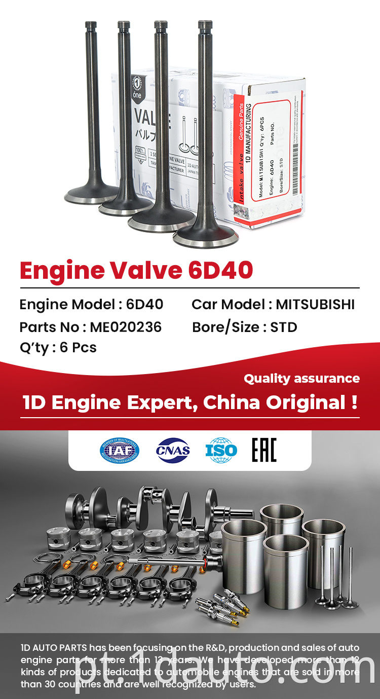 MITSUBISHI 6D40 Engine Valves 